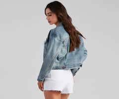 Back To Basics Cropped Denim Jacket