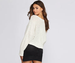 Keep It Raw Edge Sweater