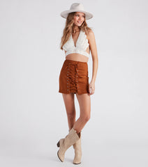 Hearts Flutter Crochet Butterfly Halter Top