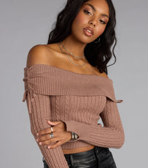 Fall Flirt Off-The-Shoulder Sweater