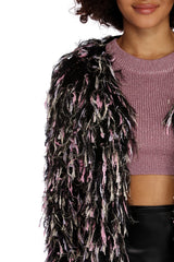 Fab In Fringe Shaggy Cardigan