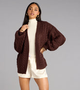 Wrap Me Up Cable Knit Cardigan