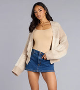 Snuggle Up Oversized Knit Crop Cardigan