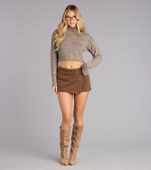 Weekend Edit Mock Neck Sweater