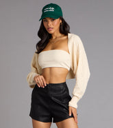 Wrapped In Cozy Cable Knit Bolero