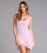Sweet Like Sugar Pearl Mesh Mini Dress