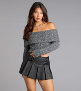 Flirt Factor Off-The-Shoulder Sweater
