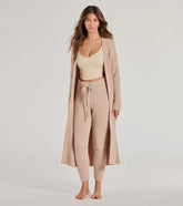 Cozy Layers Chenille Knit Long Sleeve Duster