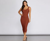 Falling For Knit Midi Dress