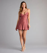 Twirl Warning A-Line Mini Dress