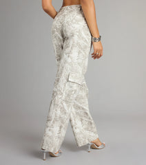 Off The Radar Camouflage Straight Leg Denim Jeans