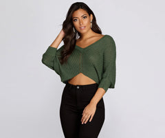 Lightweight Knit Crop Pullover