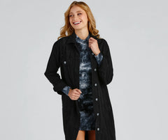 Effortless And Edgy Vibes Denim Jacket