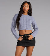 Falling for Knits Crop Sweater
