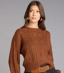 Snuggle Season Cable Knit Sweater