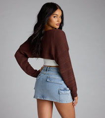 Cutie Pie Knit Bolero Sweater