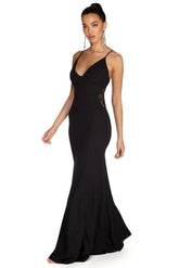 Vivian Formal Glitter And Lace Dress