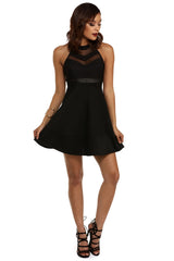 Illusion Skater Dress