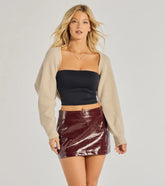 Layered Luxe Long Sleeve Knit Bolero