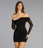 Spotlight Stealer Rhinestone Mini Dress