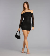 Spotlight Stealer Rhinestone Mini Dress