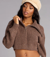 Cuddle Season Crop Sweater