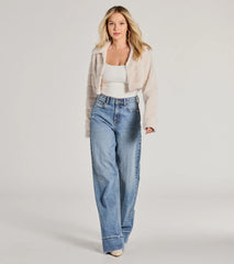 She's An Icon Faux Fur Cropped Jacket