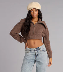 Cuddle Season Crop Sweater
