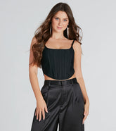 Pour It Up Bandage Knit Corset Top