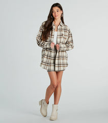 Paint The Town Plaid Flannel Shacket