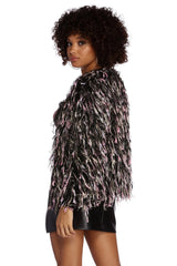 Fab In Fringe Shaggy Cardigan