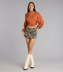 Spice And Everything Nice Tie Back Sweater