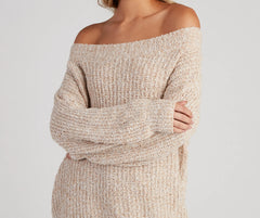 Cozy Chic Off The Shoulder Sweater
