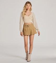 Cozy Knit Long Sleeve Bolero