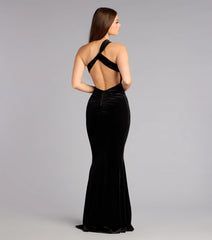 Monica Velvet Cutout Mermaid Formal Dress