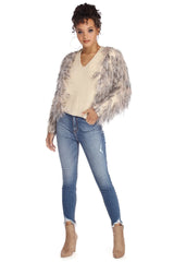 Shabby Chic Shaggy Cardigan