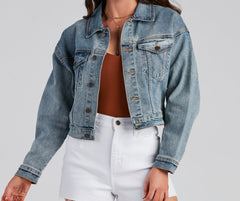 Back To Basics Cropped Denim Jacket