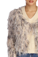 Shabby Chic Shaggy Cardigan