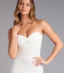 Juliette Strapless Beaded Mini Dress