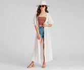 Hampton Vacay Crochet Trim Duster