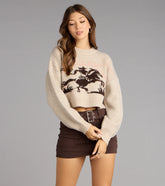 Western Charm Horse Graphic Sweater