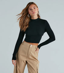 Simple Perfection Open Back Sweater Top