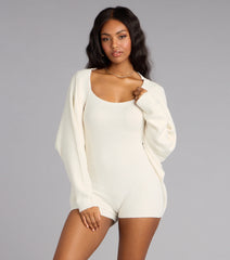 Fall Mornings Chenille Knit Cardigan