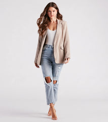 Talk Business Woven Casual Blazer