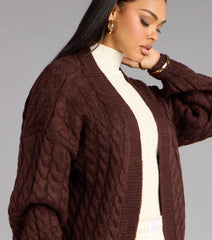 Wrap Me Up Cable Knit Cardigan