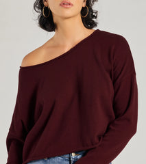 Classic Chic Asymmetrical Cropped Pullover Sweater