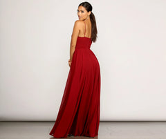 Gracie Formal Chiffon Ruched Dress