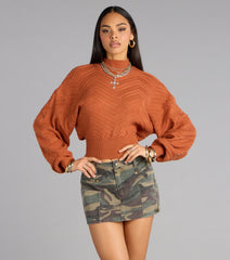 Spice And Everything Nice Tie Back Sweater