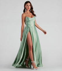 Kailey Formal Lace-Up A-Line Dress