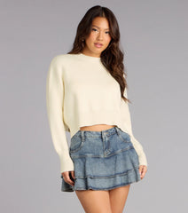 Cozy Edit Crop Sweater